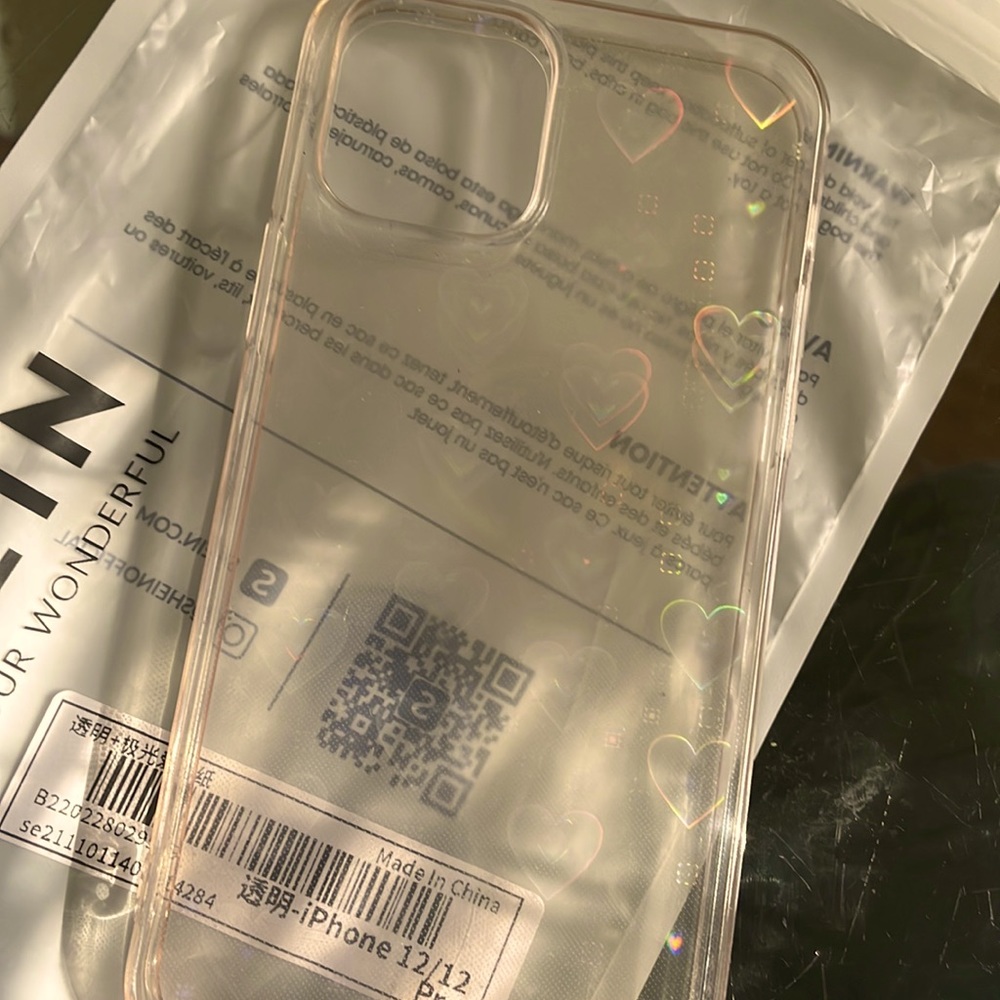 Clear phone case